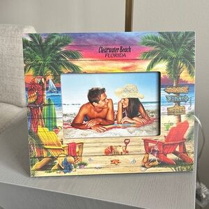 Clearwater Beach Florida Tropical Photo Frame - Multi-Color